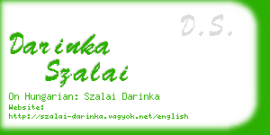 darinka szalai business card